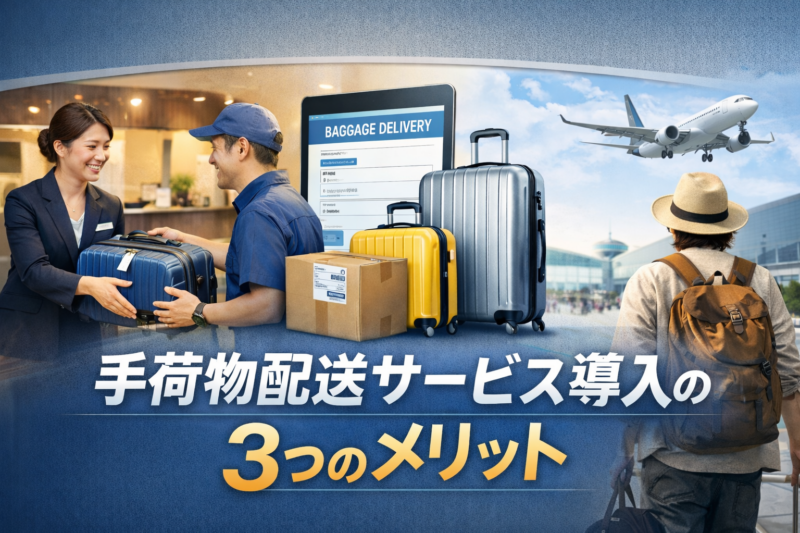 手荷物配送サービス導入の3つのメリット