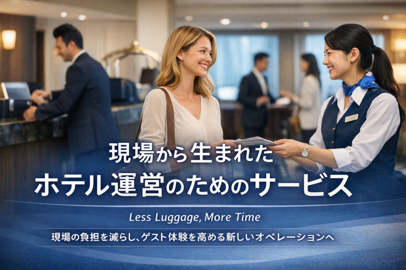 現場から生まれた、ホテル運営のためのサービス